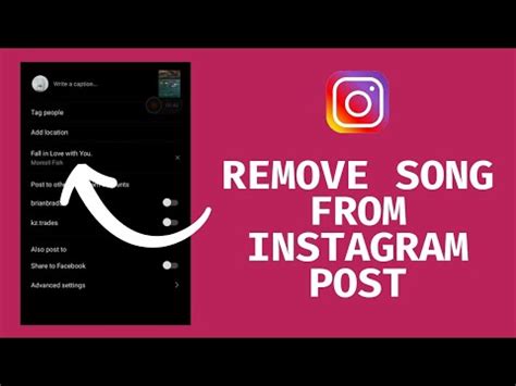 how to take music off instagram post